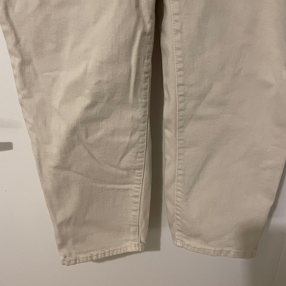 Cream Straight-Leg Jeans - Picture 2 of 4